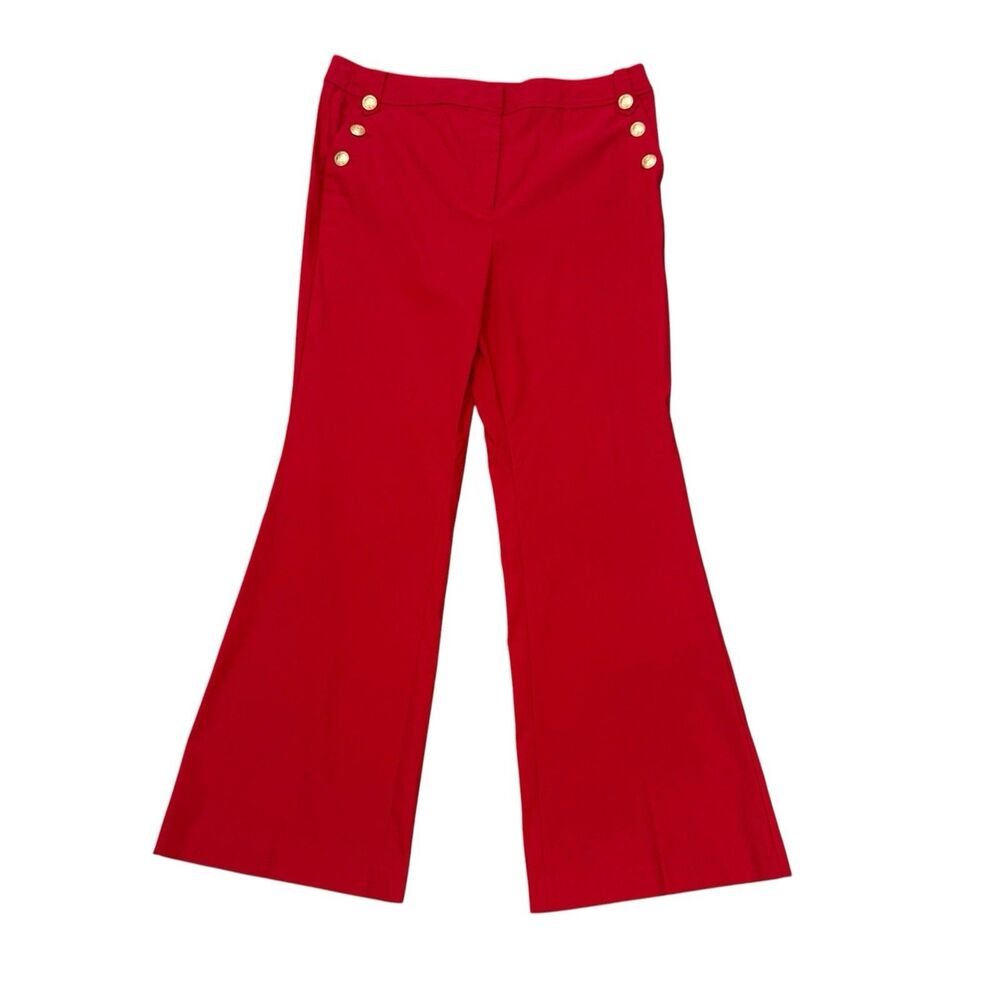 Lane Bryant Red 4-Season Sailor Flare pants Size 16